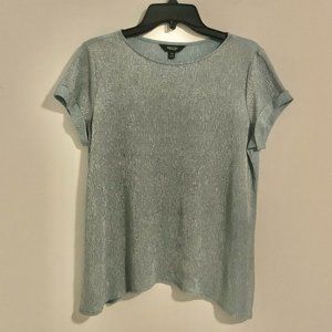 Simply Vera seafoam green top PM